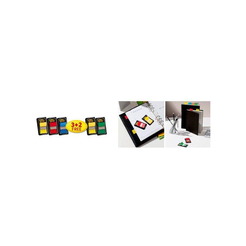 Post-it Haftmarker Index Standard, 25,4 x 43,2 mm, 3+2-0