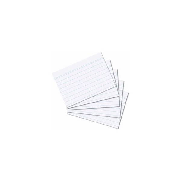herlitz Karteikarten, DIN A8, liniert, weiß