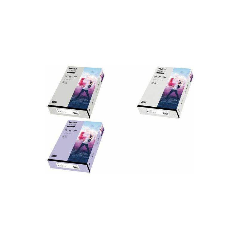 tecno Multifunktionspapier colors, A4, 80 g/qm, violett