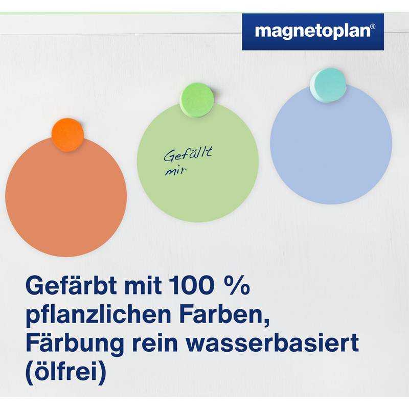 magnetoplan Moderationskarte 112501610 rund 100mm sort. 250St.-0