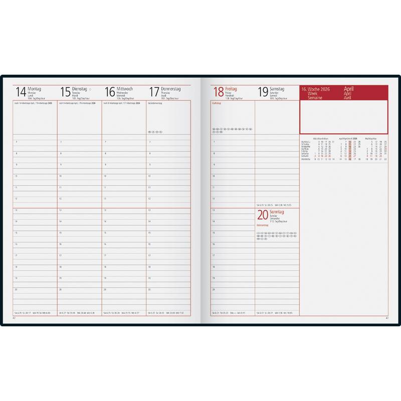 rido idé Buchkalender "Managerkalender TM Toscana", 2026-0