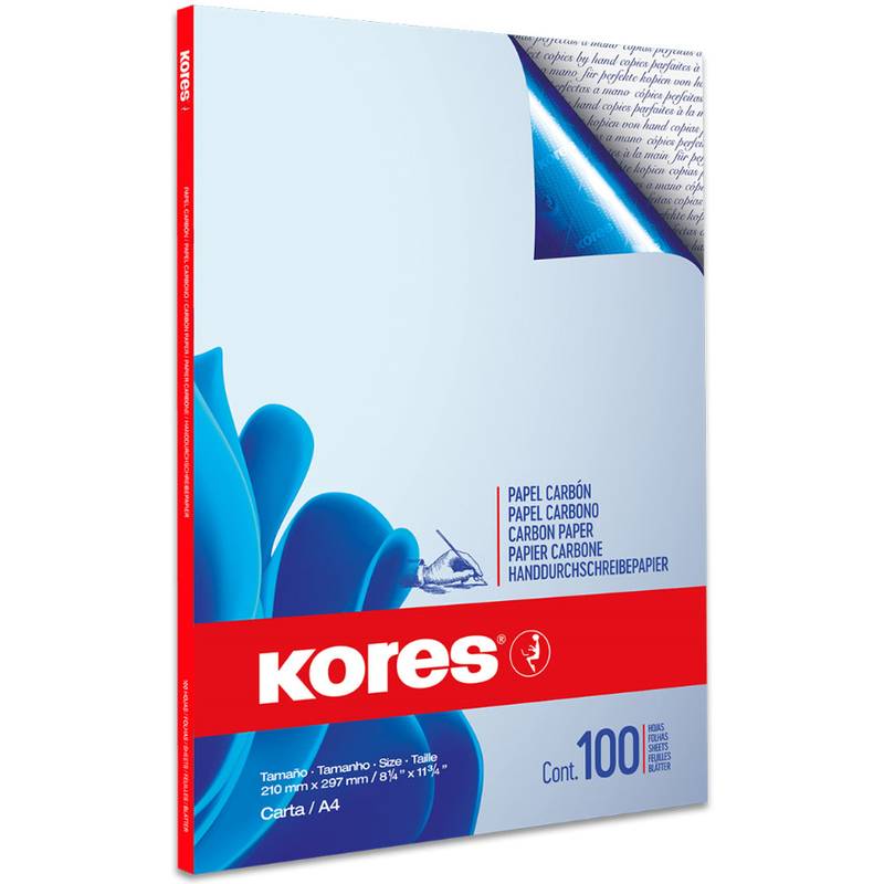 Kores Durchschreibepapier, DIN A4, blau, 100 Blatt-0