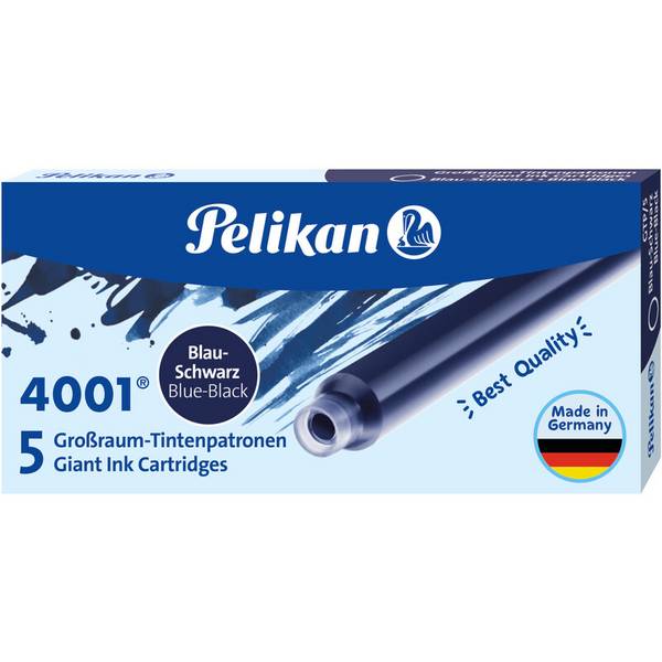Pelikan Großraum-Tintenpatronen 4001 GTP/5, blau-schwarz
