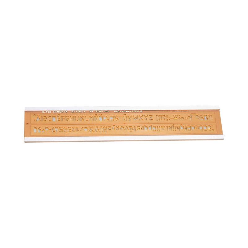 MINERVA Schriftschablone, Schrifthöhe: 3,5 mm-0
