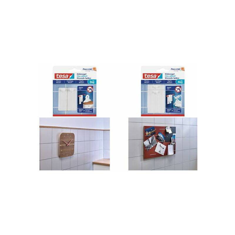 tesa Powerstrips Klebenagel für Fliesen und Metall, 3,0 kg-0
