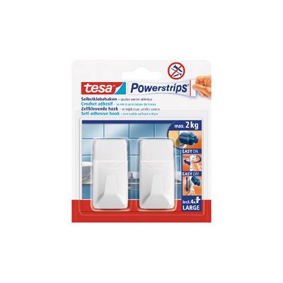 tesa Powerstrips Haken LARGE Rechteck, weiß-0