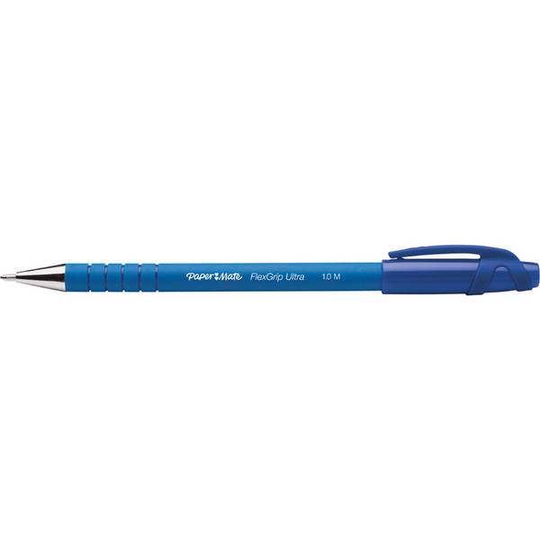 PAPER MATE Kugelschreiber Flexgrip Ultra Stick M Blau 12Stk