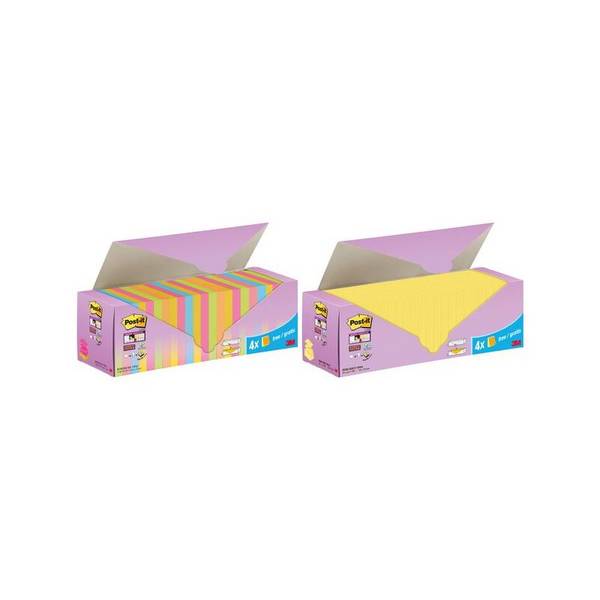 Haftnotiz Super Sticky R330 SSCOL VP24 76x76mm 24x90 Blatt