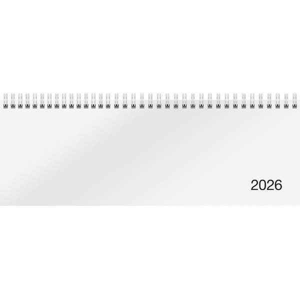 Schreibtischquerkalender Sequenz 29,7x10,5cm 1 Woche/2 Seiten weiß 2025