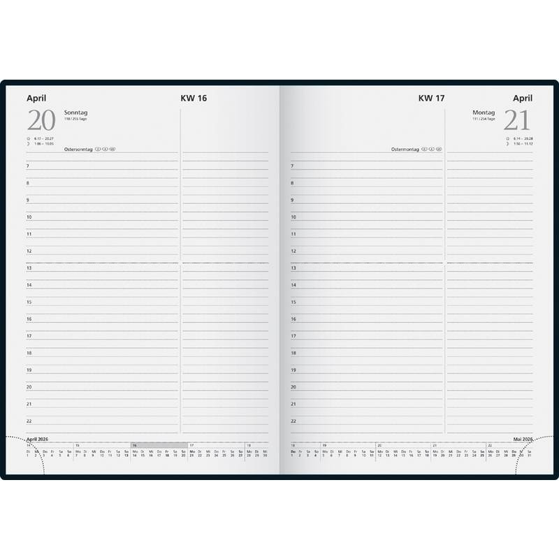 rido idé Buchkalender "Chefplaner Miradur", 2026, dunkelblau-0