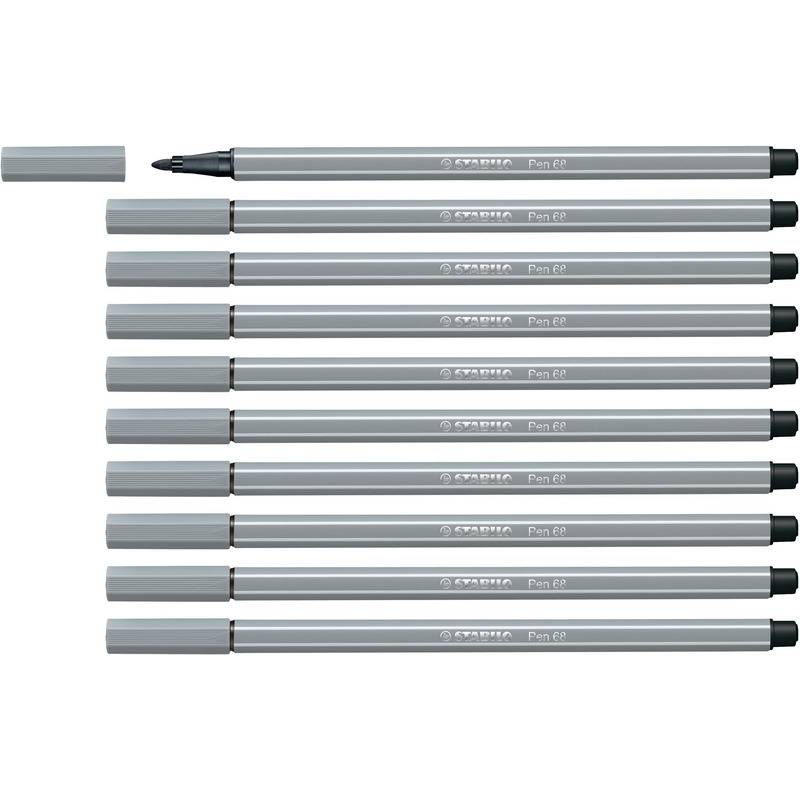 STABILO Fasermaler Pen 68, mittelgrau-0