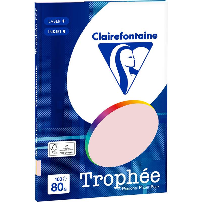 Clairefontaine Multifunktionspapier Trophée, A4, Pastell--0