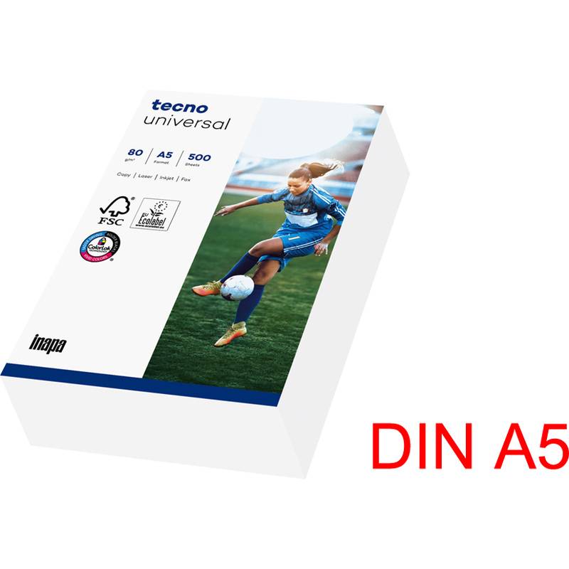 Inapa Kopierpapier weiß A5 80g Universal - Normal/Kopierpapier - 80 g/m? - Normal/Kopierpapier - 80 g/mÂ²