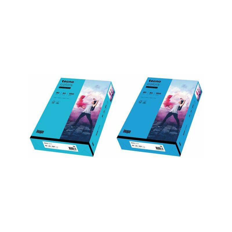 tecno Multifunktionspapier colors, A4, 80 g/qm, blau (8015042)