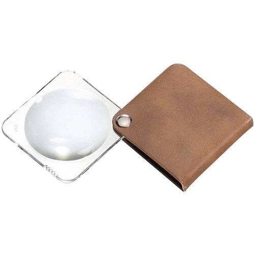 Eschenbach 1752860 Leder-Einschlaglupe Vergrößerungsfaktor: 3.5 x Linsengröße: (Ø) 60 mm Braun