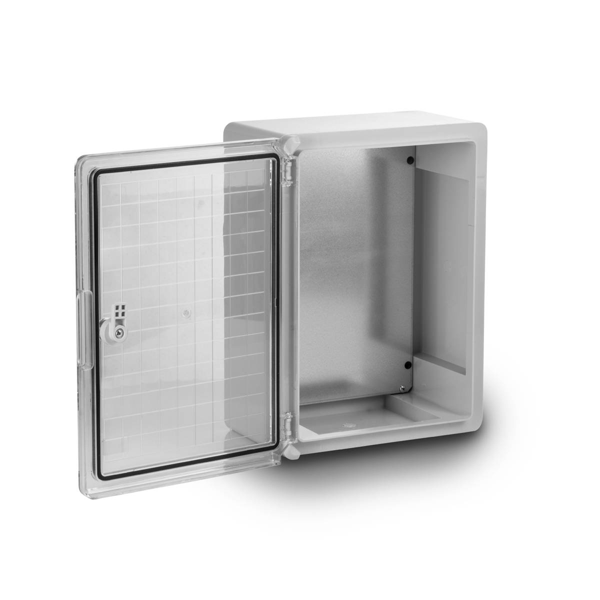 Schaltschrank IP65 Kunststoff Gehäuse mit Sichttür 250x350x150 mm inkl. Montageplatte Verteilerkasten-1