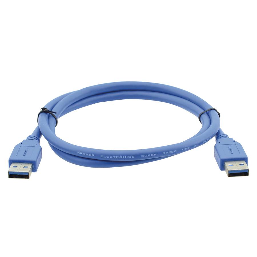 KRAMER C-USB3/AA-6 - SuperSpeed USB3.0-Anschlusskabel (USB-A male / USB-A male | 480 MBit/s) - 1,80m-0
