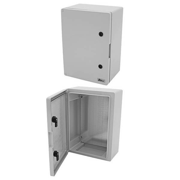 Schaltschrank IP65 ABS Kunststoff Gehäuse 300x400x165 mm mit Montageplatte Verteilerkasten