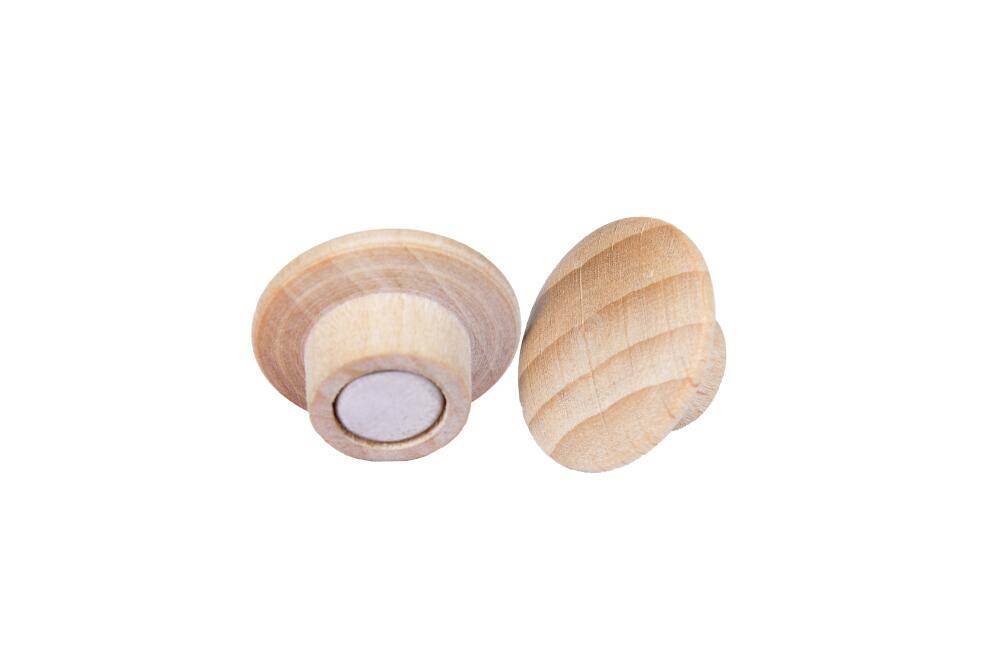 Magnet,Ø 25mm,Holz,natur-2