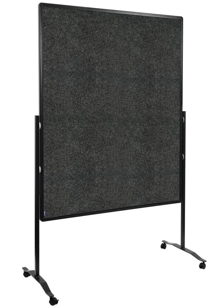 Moderationswand,f. Stellwand,Wand HxB 1500x1200mm,Wand Hartschaumplatte,anthrazit,Gestell schwarz-0