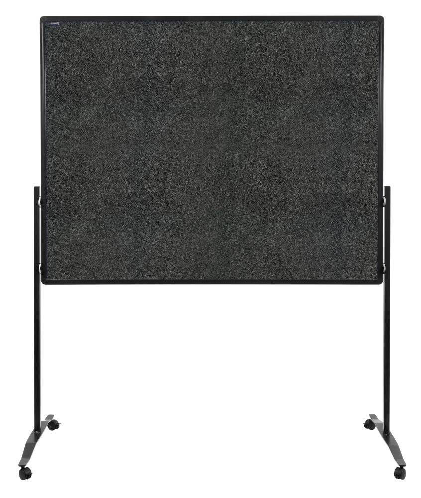 Moderationswand,f. Stellwand,Wand HxB 1500x1200mm,Wand Hartschaumplatte,anthrazit,Gestell schwarz-3