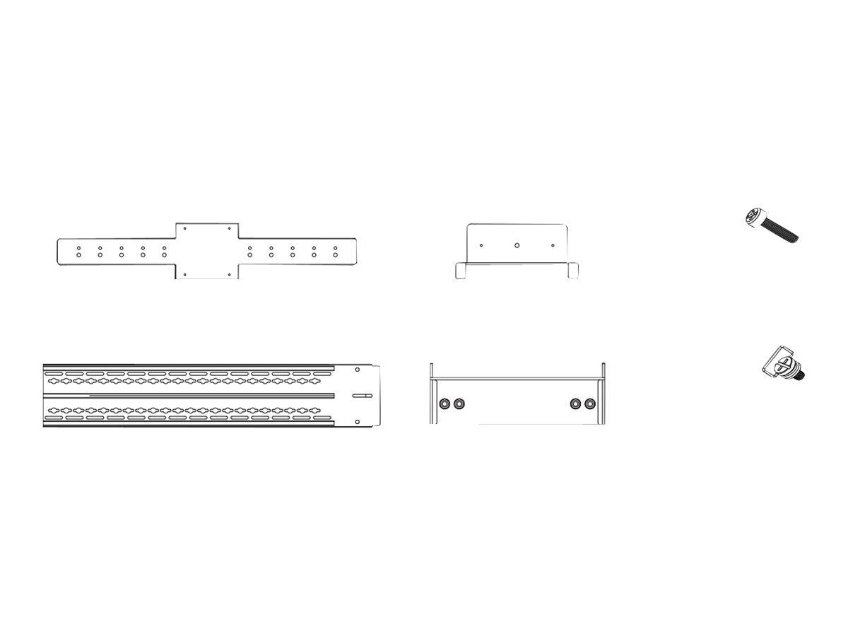 Yealink VCS-TV Mount2 - Befestigungskit (M-1 mounting bracket, M-2 mounting bracket, M-3 mounting bracket, M-4 mounting 