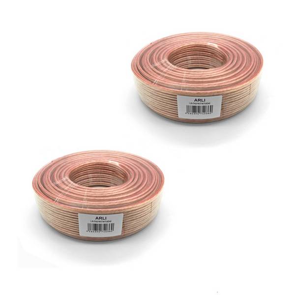 200m ( 2 x 100m ) Lautsprecherkabel transparent – 2x4 mm² CCA flexibel mit Markierung