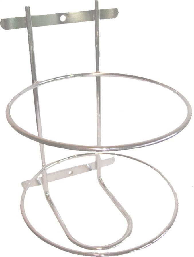 Wandhalterung für 3 l-Rundbehälter 13524-001 Ausführung Silber passend für für 3 l-Rundbehälter Material Edelstahl-0