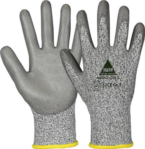 Schnittschutzhandschuh Medio Cut 5 508440-11 Größe 11 Farbe grau Trägermaterial Hybridgarn, Glasfaser Gauge 13 Mat.-St