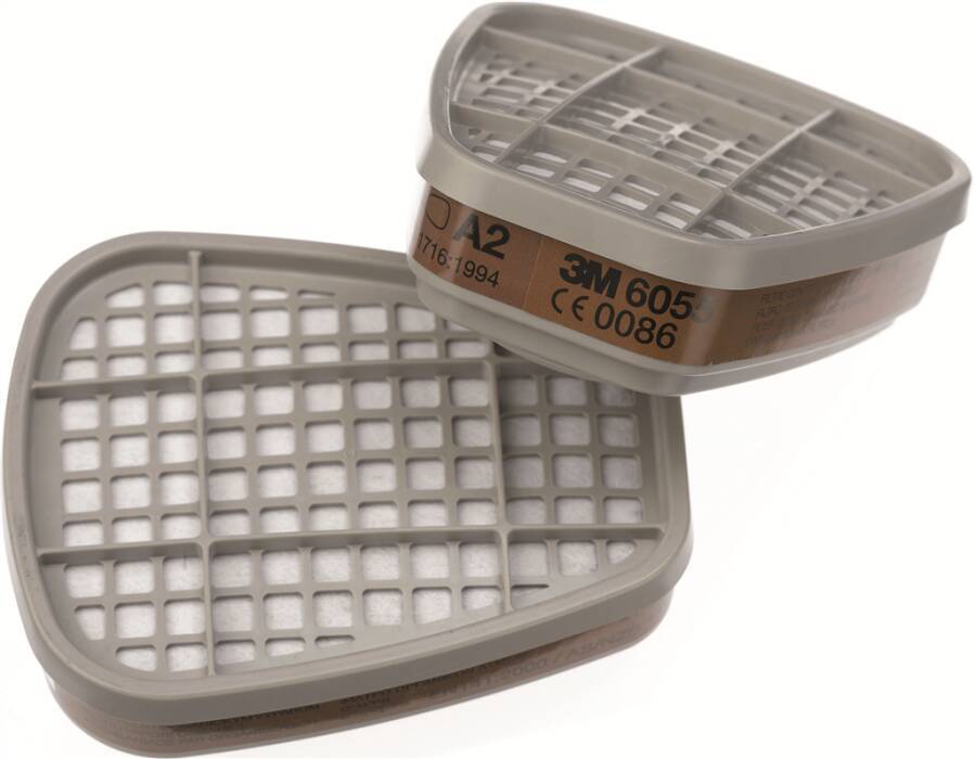 Gasfilter 3M™ 6055 Filter 6055 Schutzstufe A2R Schutz gegen organische Gase und Dämpfe-0