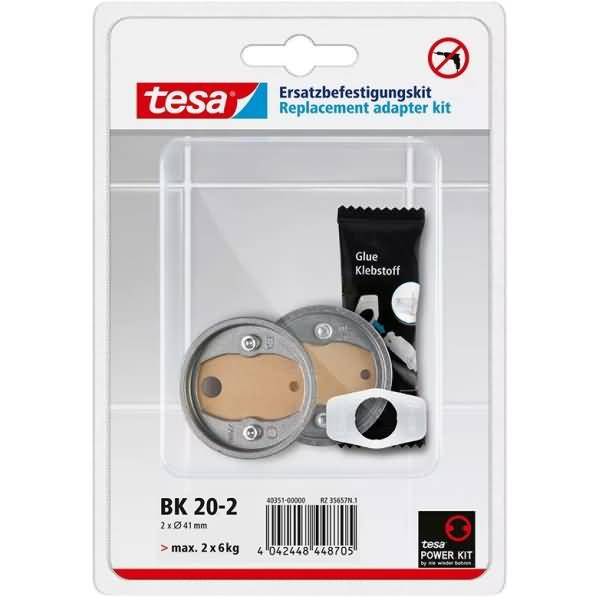 Doppel-Klebefestigungs-Set mit Zamakring BK20-2-0