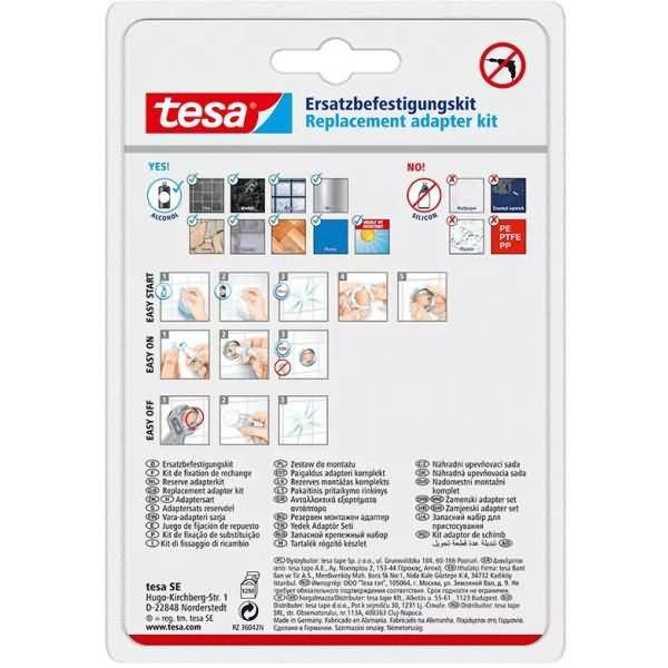 Doppel-Klebefestigungs-Set mit Zamakring BK20-2-1