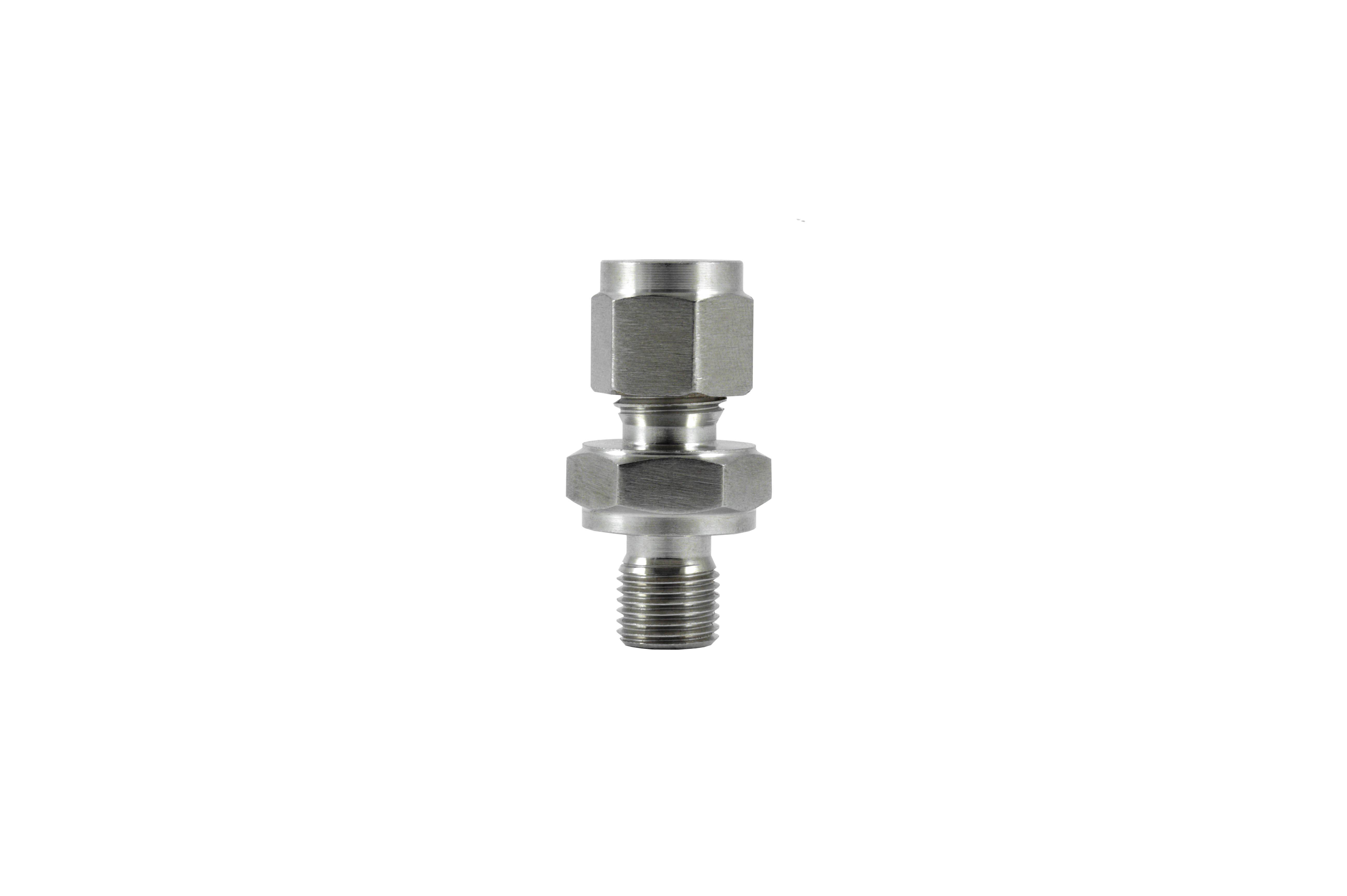 Klemmverschraubung aus Edelstahl / Gewinde M10x1 / Durchmesser 6mm / PTFE-Klemmring-0