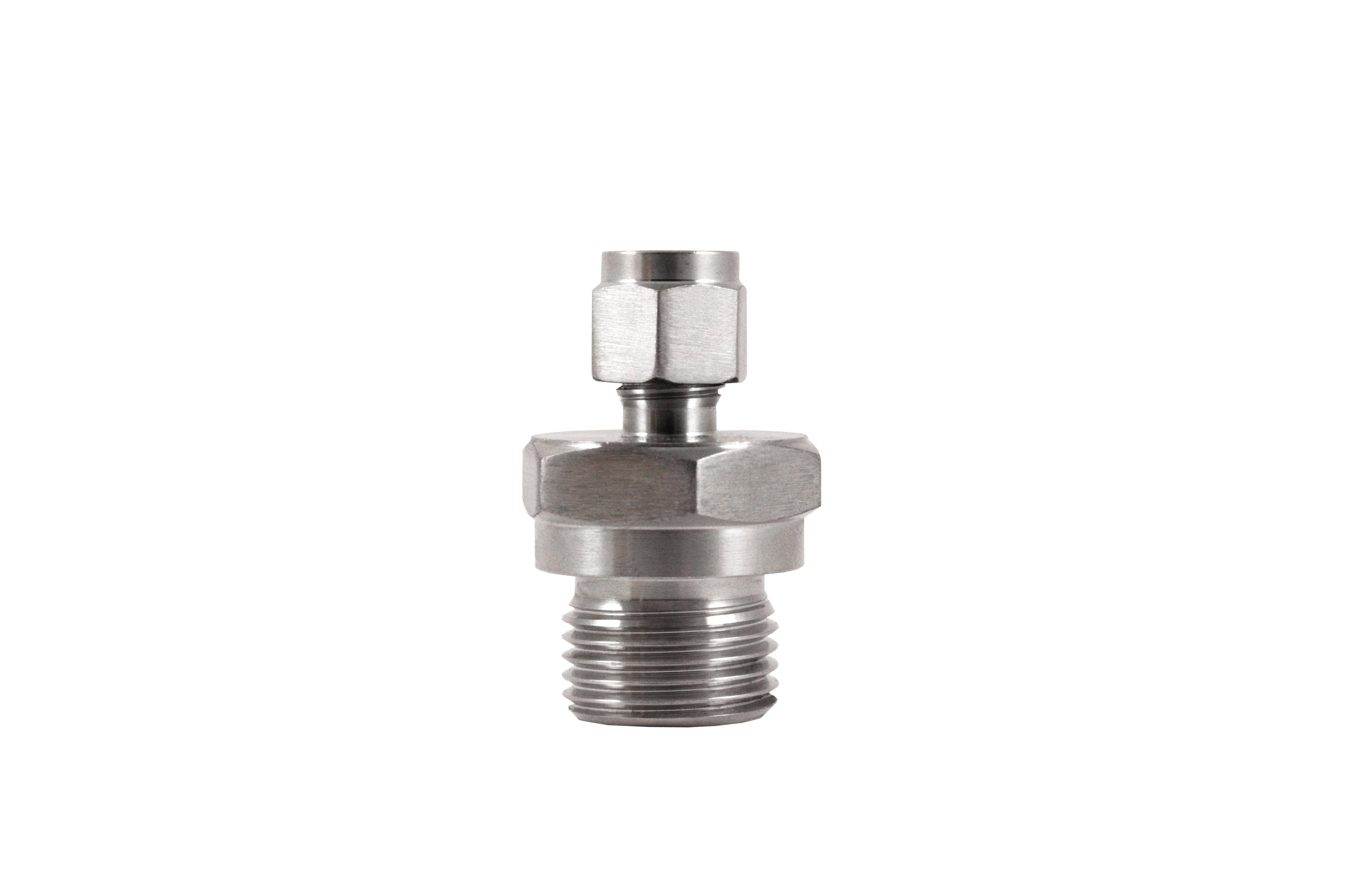 Klemmverschraubung aus Edelstahl / Gewinde 1/2" / Durchmesser 6mm / PTFE-Klemmring-0