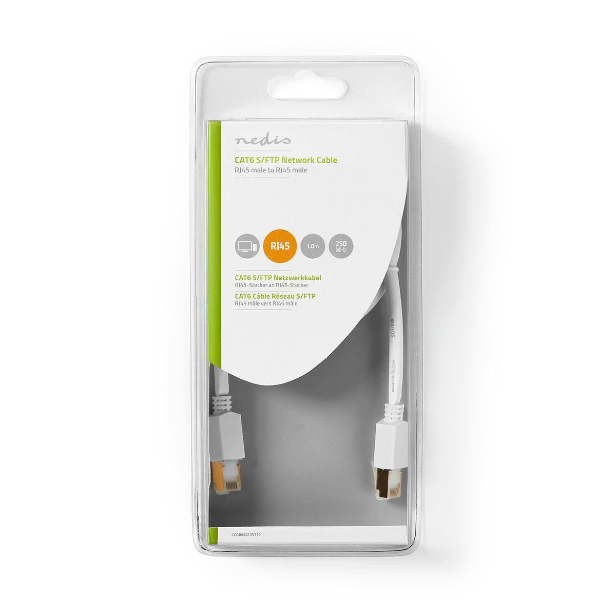 Nedis CAT6 S/FTP Netzwerkkabel | RJ45 (8P8C)-Stecker - RJ45 (8P8C)-Stecker | 1,0 m | Weiß-2