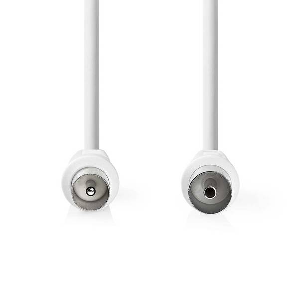 Nedis Koax-Kabel 90 dB | IEC (Koax)-Stecker - IEC (Koax)-Buchse | 3,0 m | Weiß