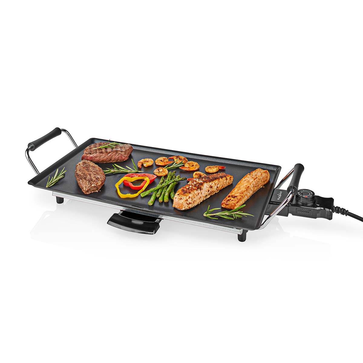 Nedis Teppanyaki-Tischgrill | FCTE110EBK50 | Schwarz-1