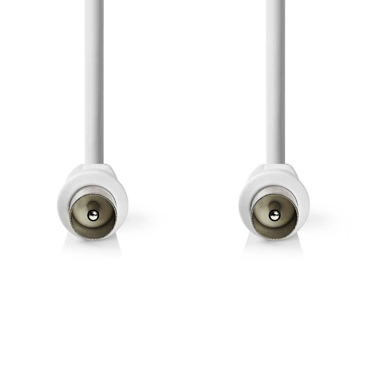 Nedis Koax-Kabel 90 dB | IEC (Koax)-Stecker - IEC (Koax)-Stecker | 10 m | Weiß-0