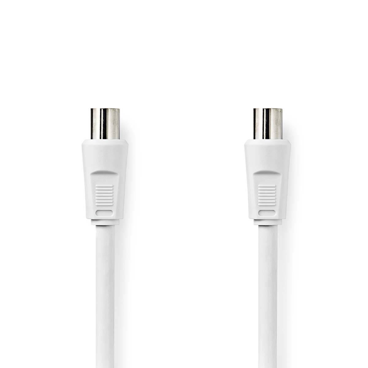 Nedis Koax-Kabel 90 dB | IEC (Koax)-Stecker - IEC (Koax)-Stecker | 10 m | Weiß-1