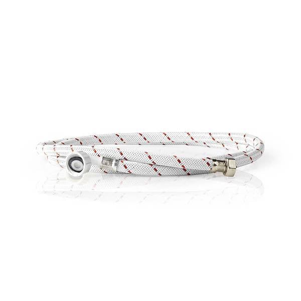 Nedis Nylon-Zulaufschlauch | 1/2'' gerade - 3/4'' gewinkelt | 10 bar | 90° C | 2,0 m