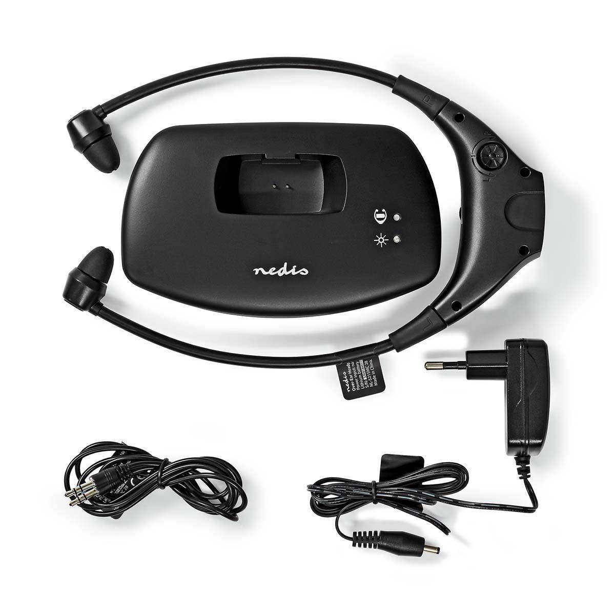 Nedis Kabellose Kopfhörer | Radiofrequenz (RF) | In-Ear | Ladestation | schwarz-1