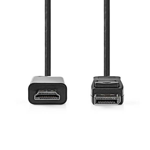 Nedis DisplayPort - HDMI-Kabel | DisplayPort-Stecker - HDMI-Verbinder | 2,0 m | Schwarz