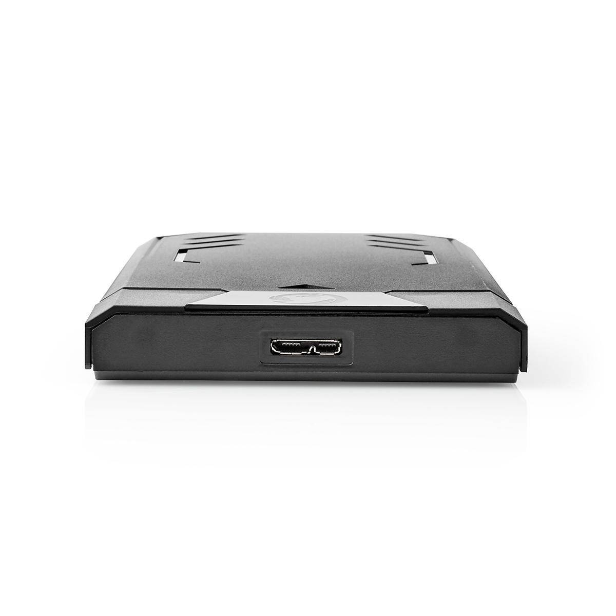 Nedis Festplattengehäuse | GHDDE25300BK | Schwarz-0