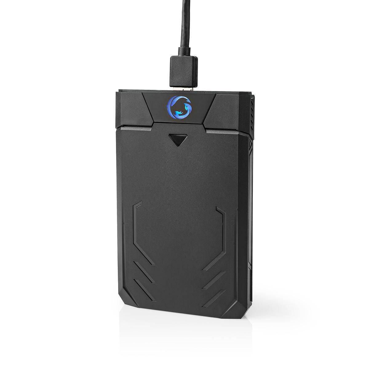 Nedis Festplattengehäuse | GHDDE25300BK | Schwarz-2