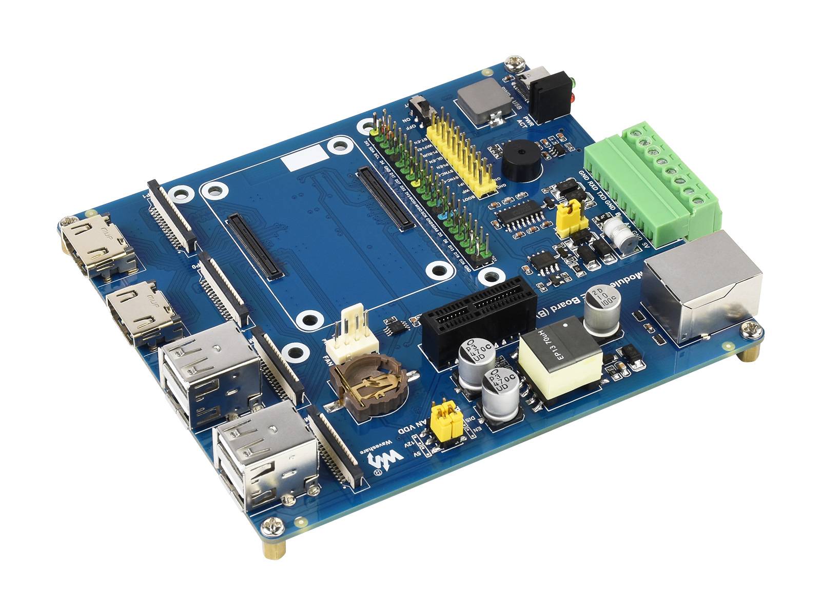 WaveShare IO Board with PoE (Type B) for Raspberry Pi Compute Module 4-0