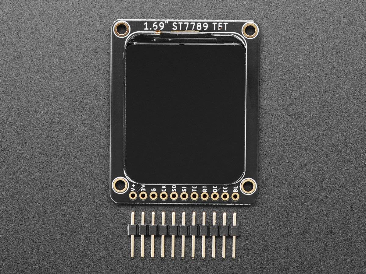 Adafruit 1.69inch 280x240 Round Rectangle Color IPS TFT Display for Arduino-0