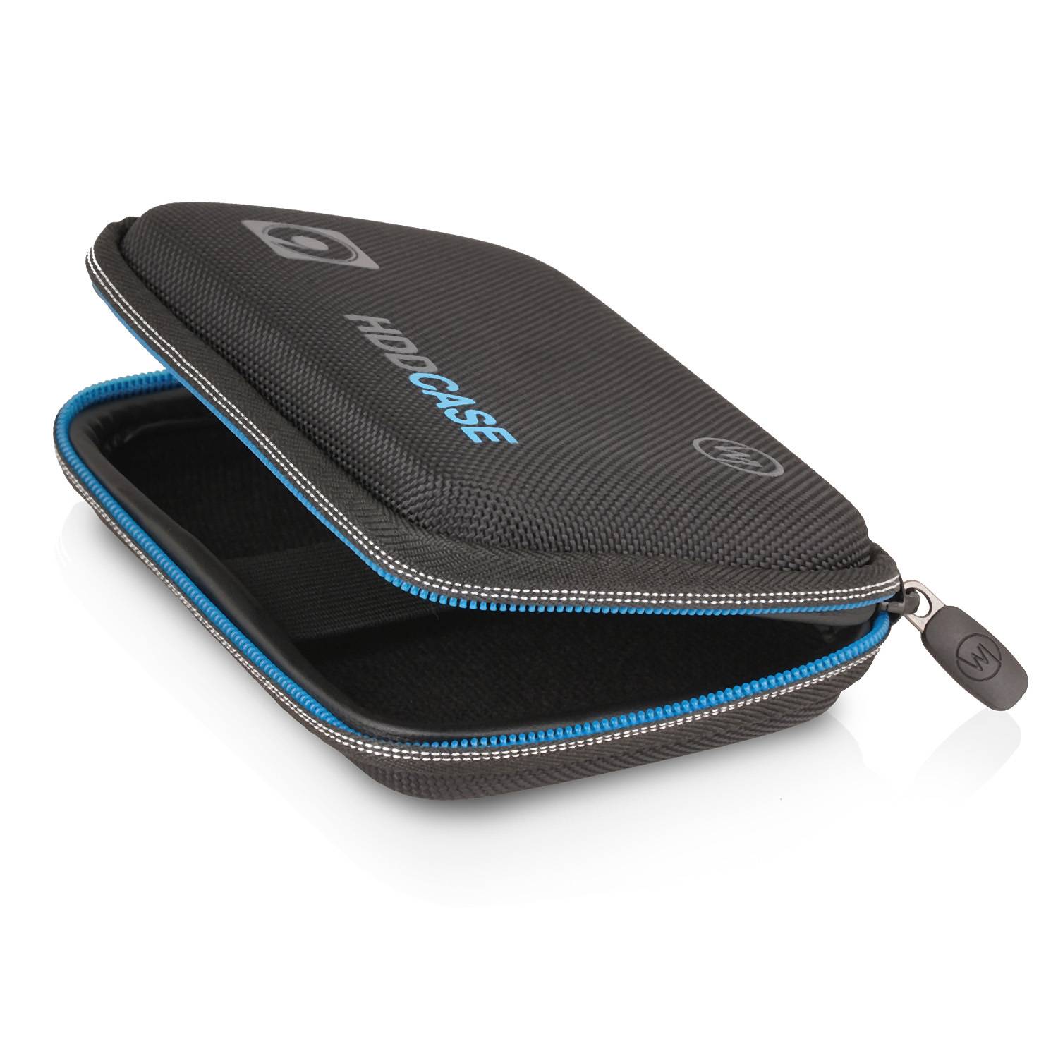 Wicked Chili Schutzhülle für 2,5 Zoll Festplatte HDD SSD Hülle Case Tasche mit Kabelfach, Innen: 13,5 x 8,5 x 4 cm)