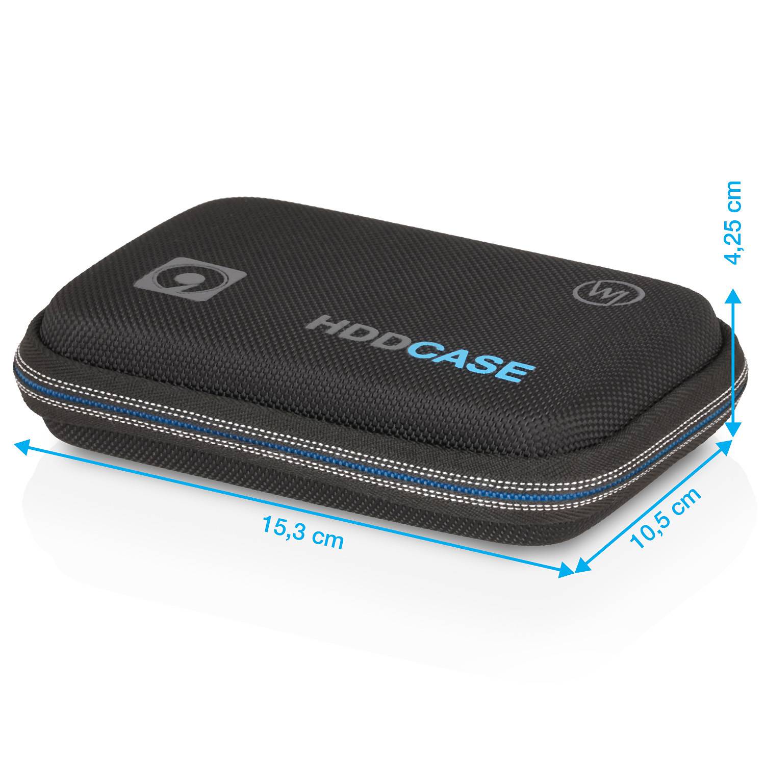 Wicked Chili Schutzhülle für 2,5 Zoll Festplatte HDD SSD Hülle Case Tasche mit Kabelfach, Innen: 13,5 x 8,5 x 4 cm)-2