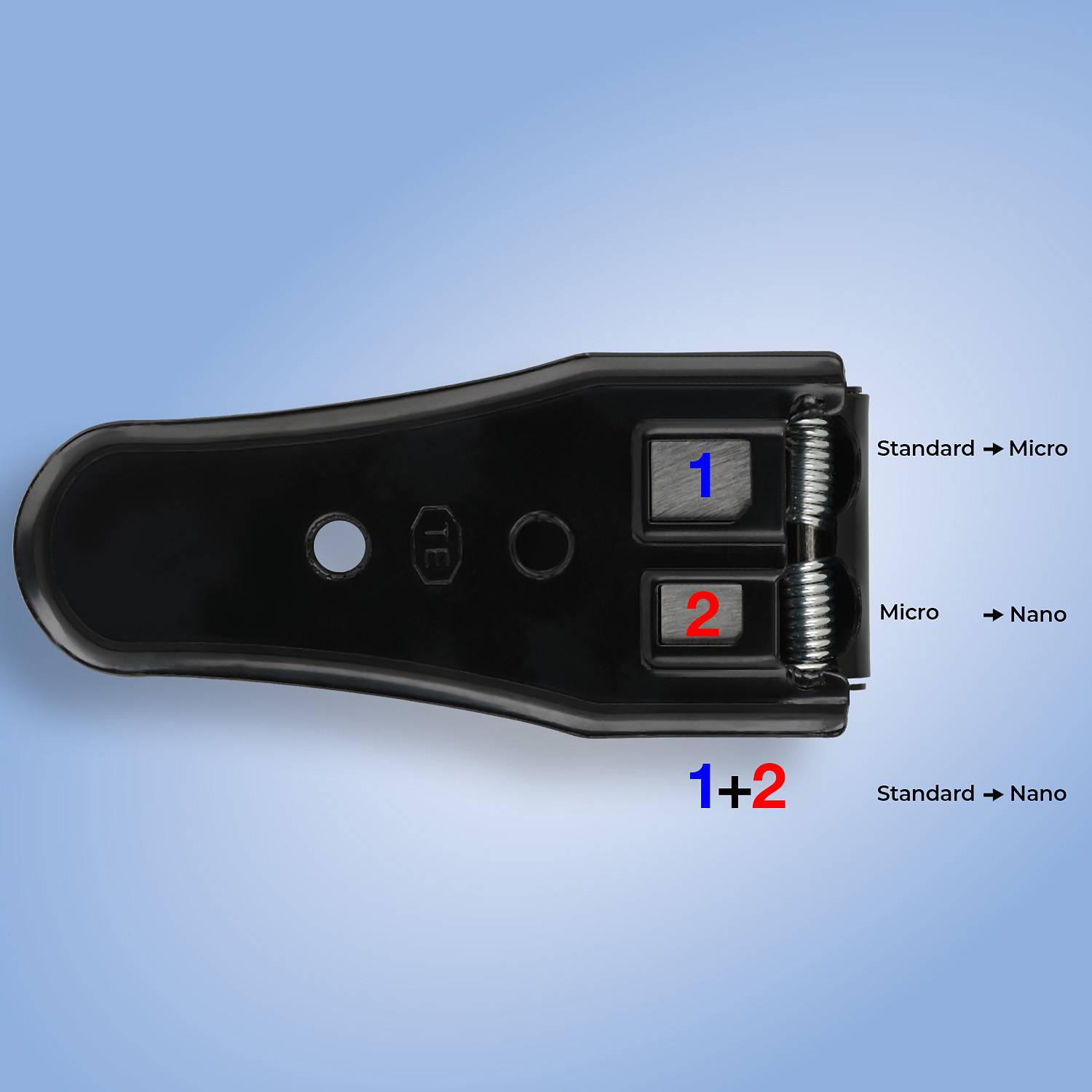 Wicked Chili Dual Simkarten Stanzer 4 in 1, Sim Karten Stanze mit Adapter Set (Nano, Micro, Standard, Pin Nadel, Feile)-4