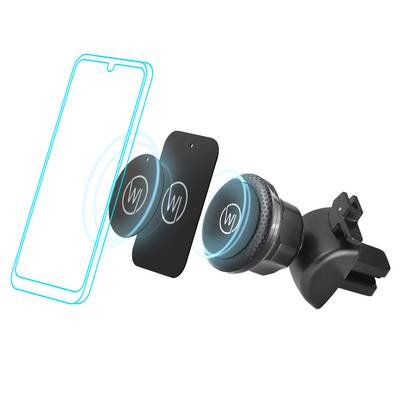 Wicked Chili Magnet Handyhalterung Universal mit Metallplättchen für  Lüftungsgitter Lüfterhalterung Apple Samsung
